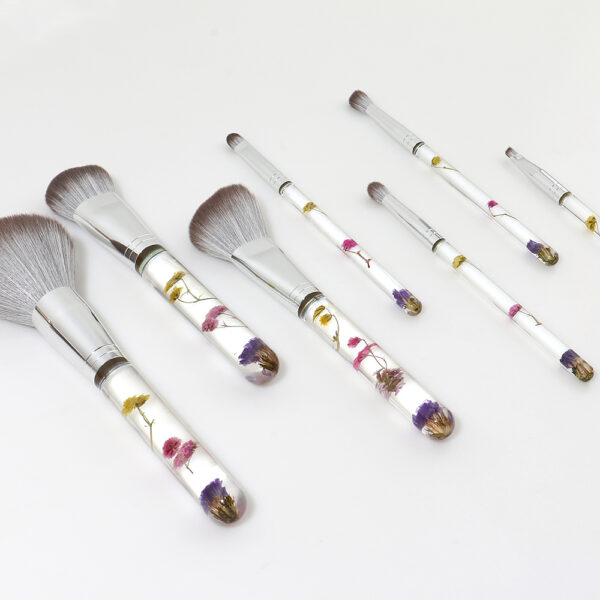 Real Flower Makeup Brush Set - Image 2