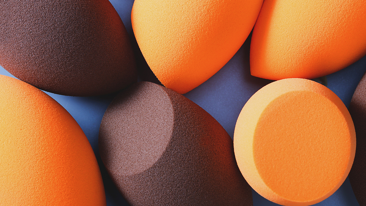 Olive Beauty Sponges, Tools For Beauty Olive Cut Make-up Sponges - Image 4