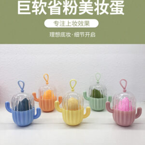 Beauty Blenders With Cactus Case