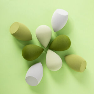 Green Tea Grounds Beauty Blender, Non-latex Makeup Puff