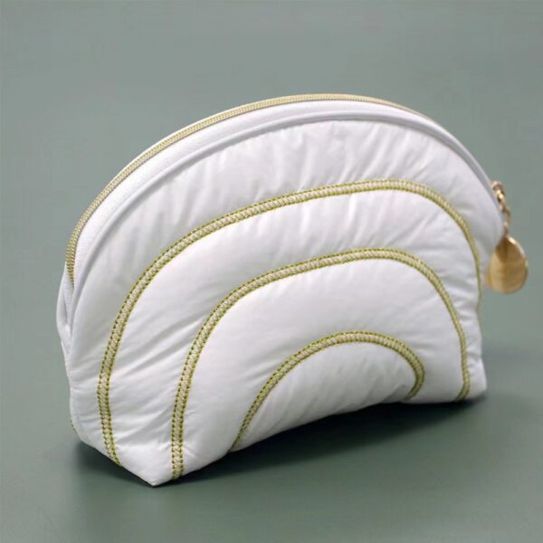 Quilted Toiletry Bag, Quilted Cosmetic Pouch - Image 2