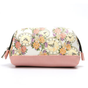 Floral Beauty Organizers, Leather Cosmetic Bags, Floral Makeup Bags