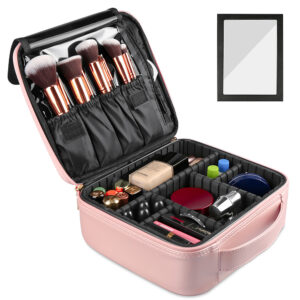 Makeup Brushes Bags, Large Capacity Makeup Brushes Organizers, Expandable Travel Cosmetic Bags