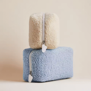 Terry Cosmetic Bag, Teddi Cosmetic Pouch, Mini Cloud Pouch